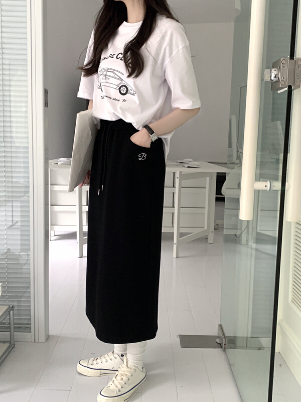 New year in early spring! [run. 7] slim, simple and comfortable skirt 21100# XYJ