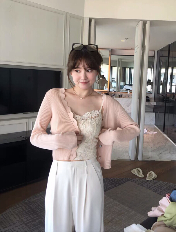 [colorfui] hollowed out lace embroidered vest / sling 6393# cqw