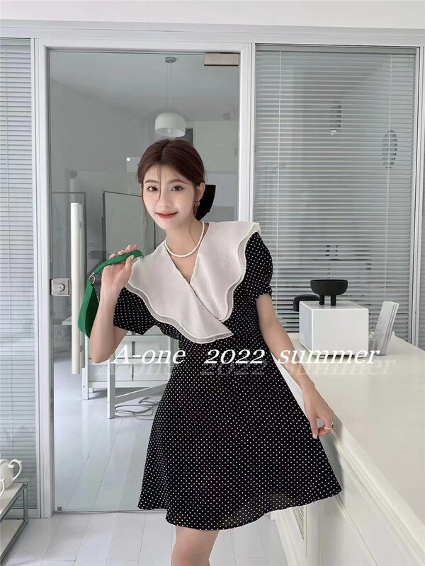 [A-One] Korean style Ruffle Dress 22135# hjy