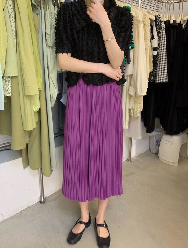 New in early summer! [going] pleated slim skirt 9361# lwy