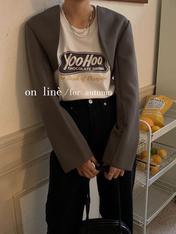 [on line] on line new fashion with three-dimensional short waistcoat 36886# lwy
