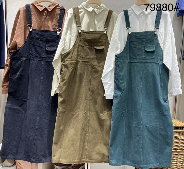 New year in early spring! [ninestone Jiushi] Japanese casual and versatile overalls suspender skirt (only suspender skirt) 79880# XYY