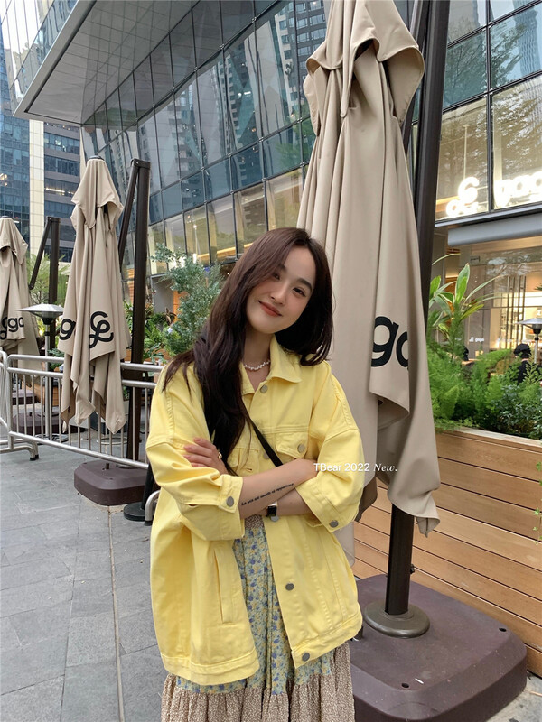 New in early summer! [t.bear] Korean versatile loose denim coat ys1-6830# zxx