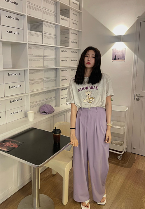 [t-too] straight tube loose fit suit 665941# LSL