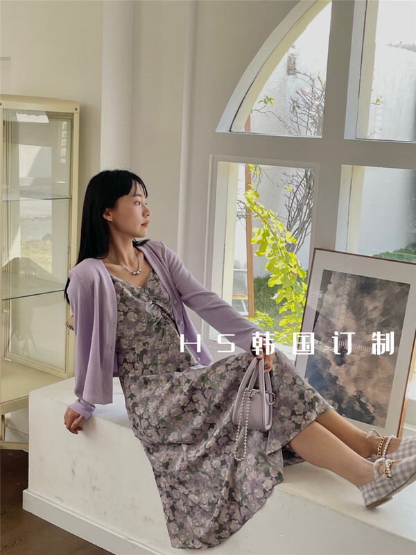 New year in early spring! [HS customized in Korea] Korean version of little women's suspender dress (only skirts) 9805# hjy