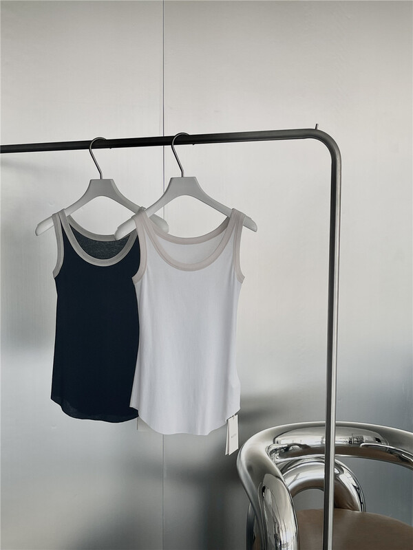 New in early summer! [Wuzhi] casual color contrast versatile vest / sling 77240# XJ
