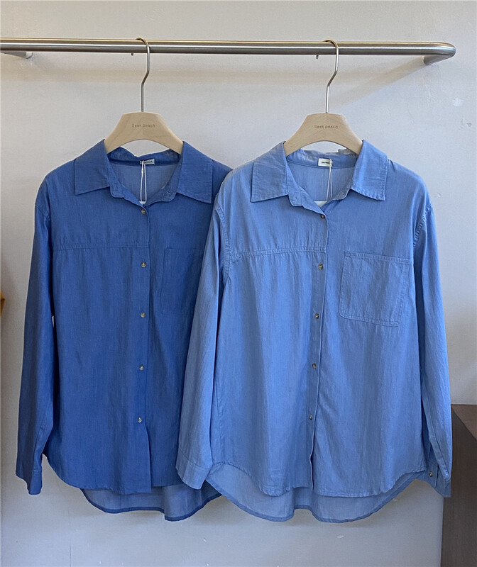 New year in early spring! [seek peach] Korean comfortable and versatile shirt 601# ll