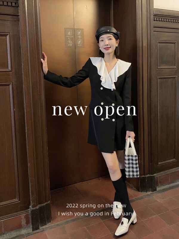 goods in stock! [new open] Korean loose minority dress hw22396# zxl
