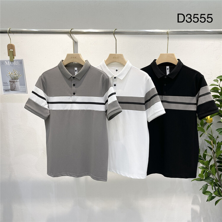 New in early summer! [wild squirrel] fashionable and versatile color matching polo shirt d3555# ZZL