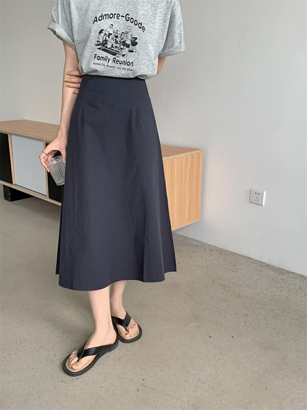 [chocolate] Korean style slim and versatile skirt 9218# CSX