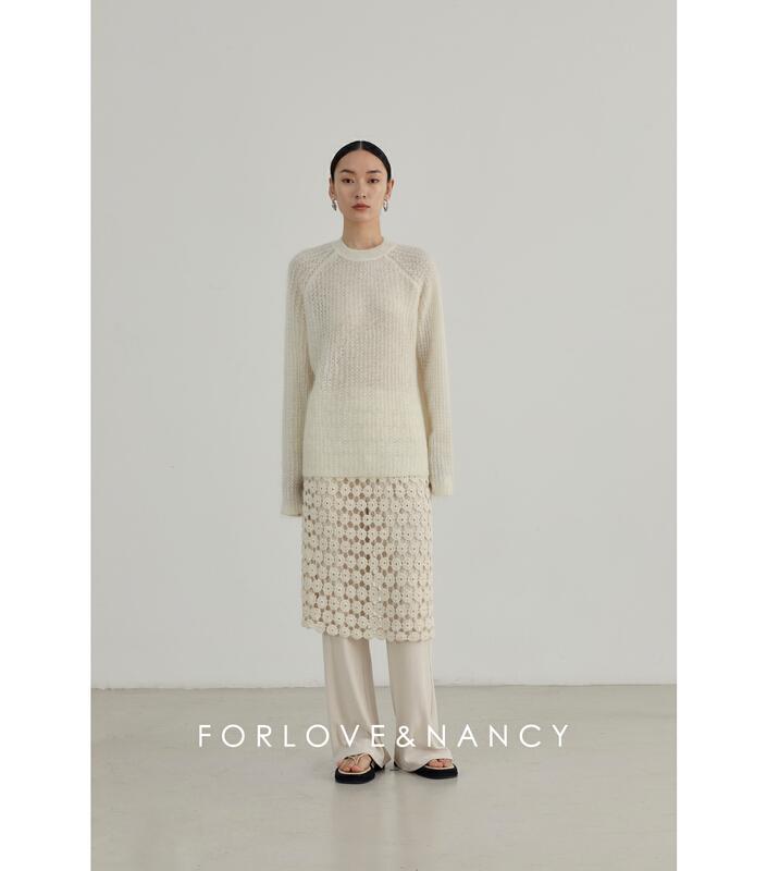 New year in early spring! [FN] Korean simple solid color round neck sweater (including 28% wool) na2ms1172# cqw