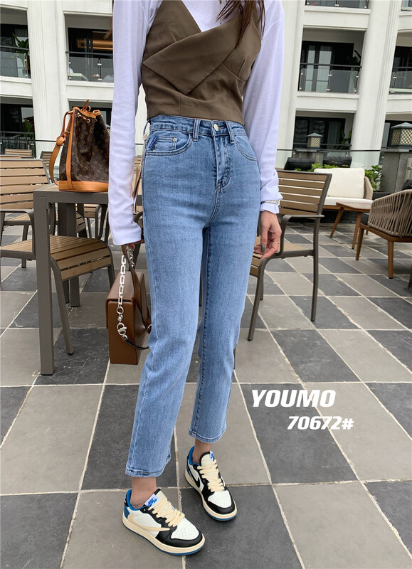 Early spring! [suxinlan] small straight comfortable Korean jeans 70672# LSL