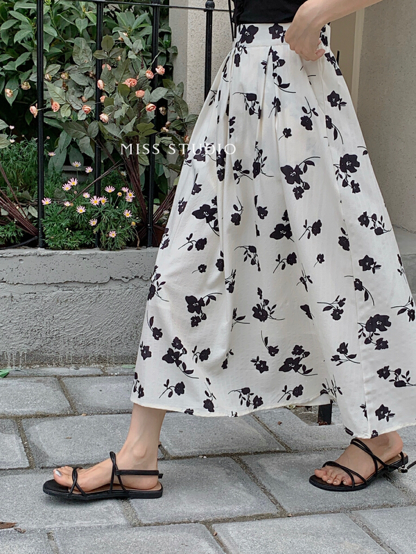 [miss miss miss home] temperament flower fashion skirt y8841# zjy