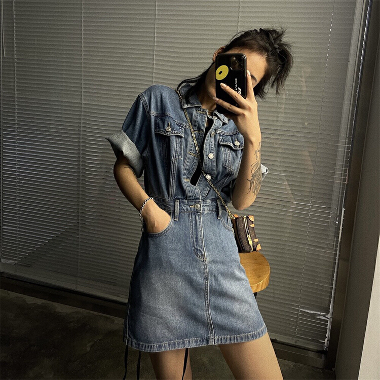 [mate fashion] Korean retro slim dress 5508# ozq