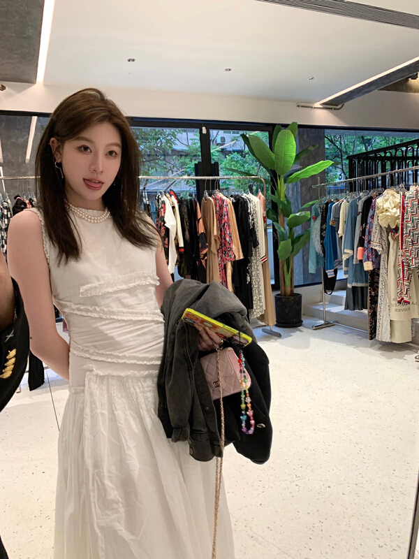 [x · h studio] heavy industry girls' cake temperament niche dress m512# ozq