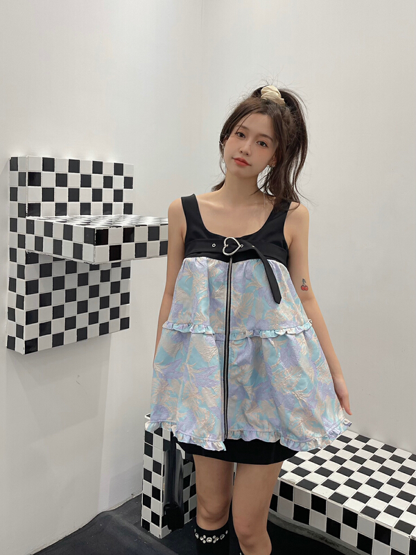 [Dore] sweet cool style stitched Jacquard Dress 1232# ozq