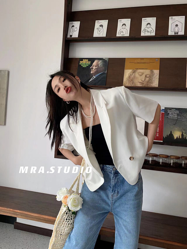 Original price 100.39! New in early summer! [MRA] Korean simple loose fitting suit j2188# zxl