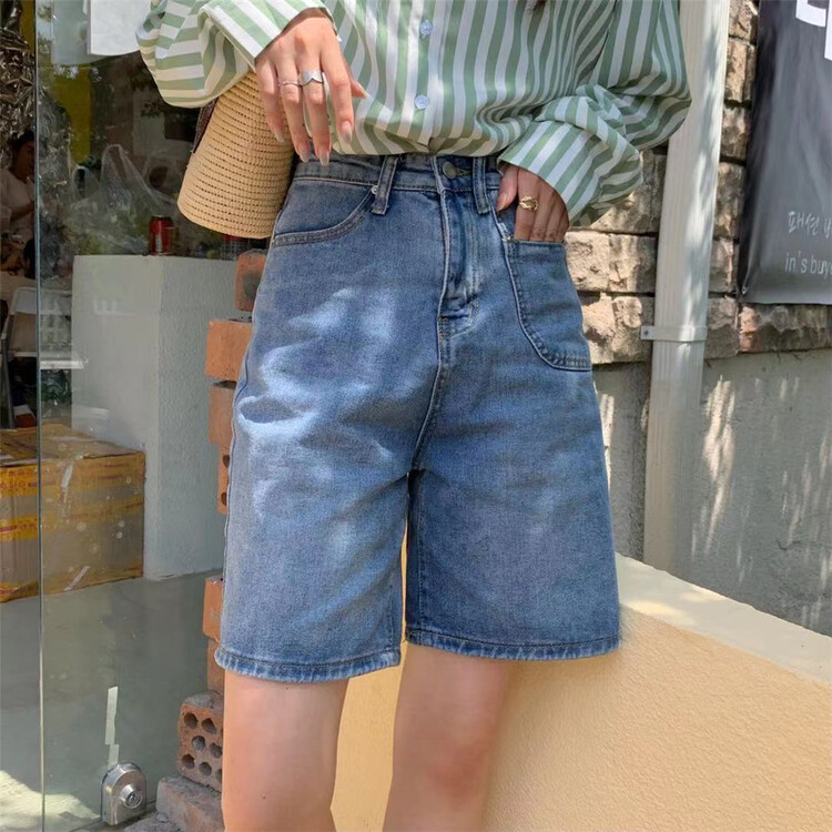 [free Valley] gradient fashion Korean denim shorts ys1-8085# LSW