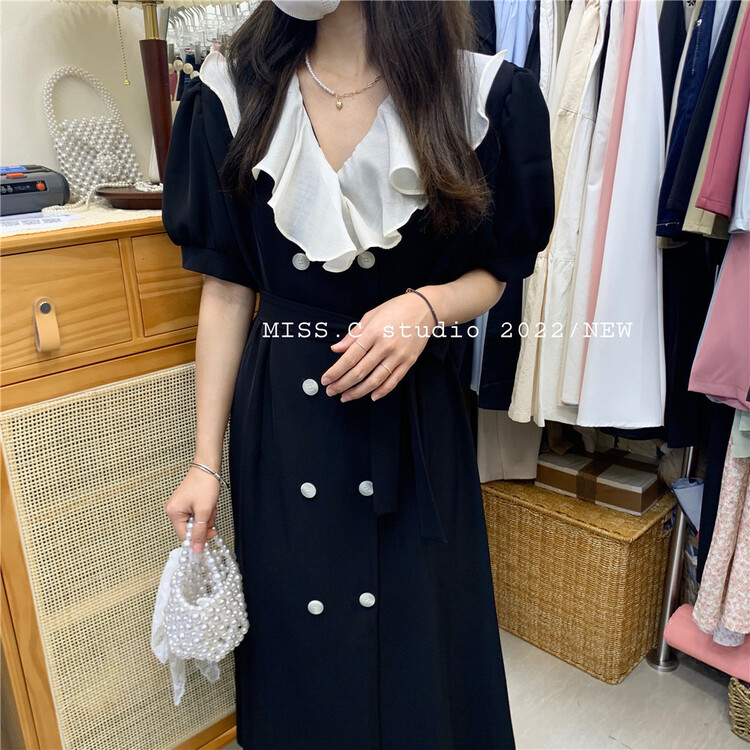 [miss. C studio] French Ruffle Dress 1966# zxx