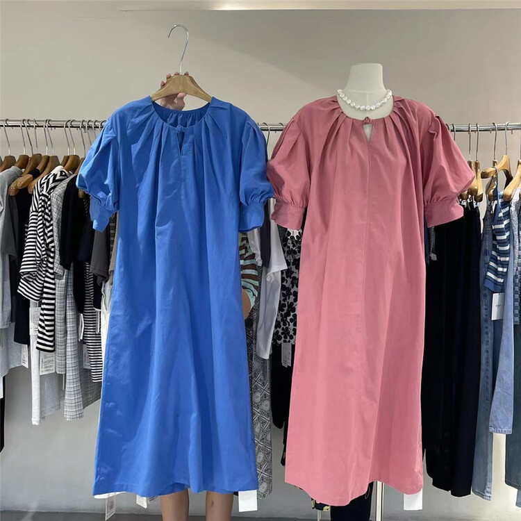 【帛然·BORAN】圓領簡約顯瘦連衣裙  22B7286#  LSW