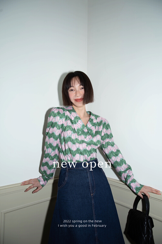 goods in stock! New year in early spring! [new open] Vintage simple single breasted shirt gy22387# zxl