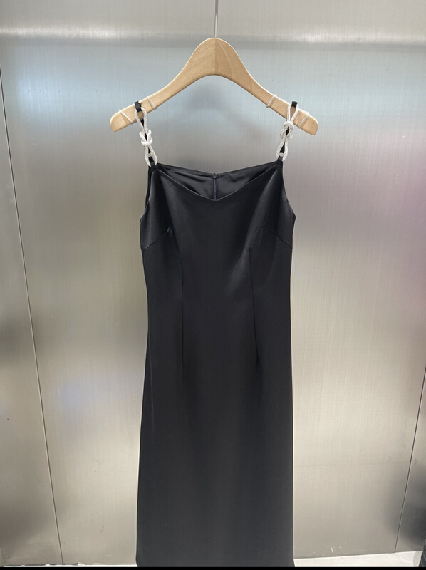 goods in stock! New year in early spring! [DS] Korean advanced design Rhinestone Sling Dress 25173# XYJ