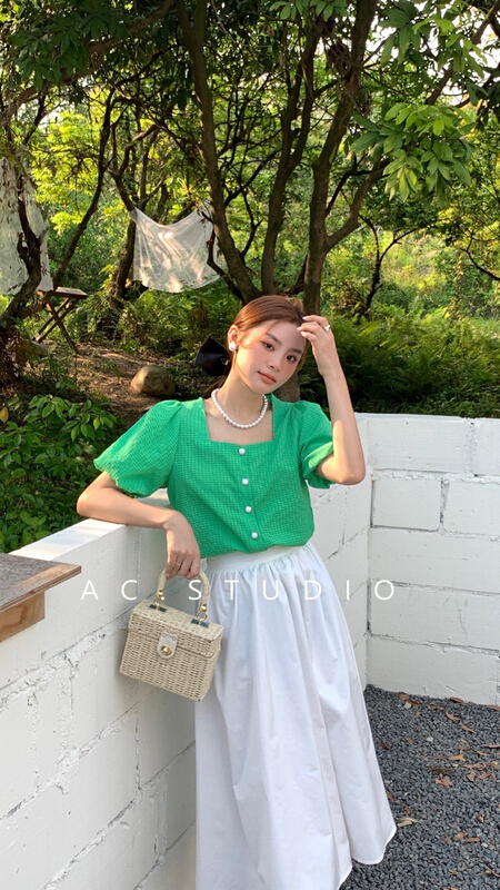[A.C] Korean style versatile shirt 11521# LSL