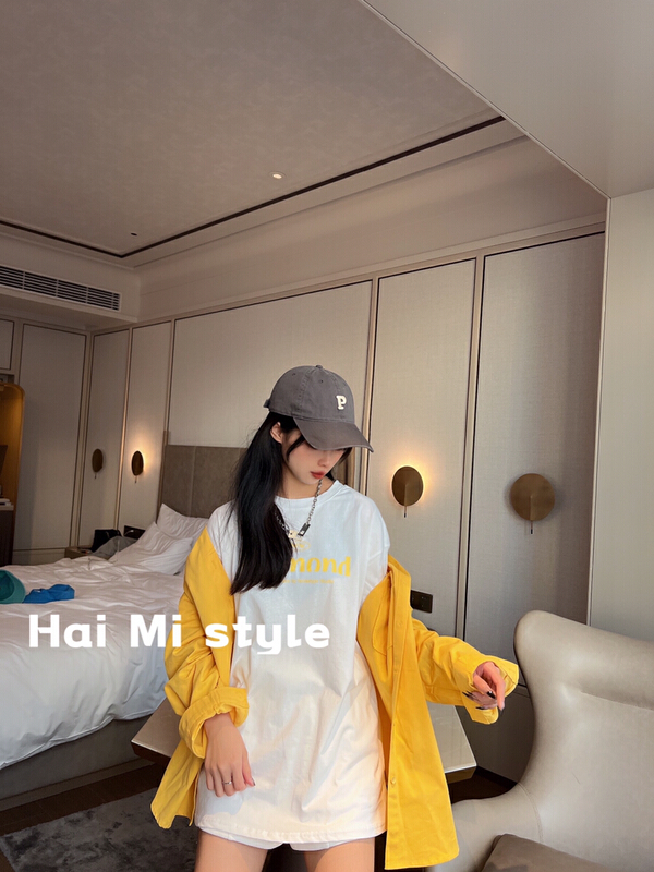 New year in early spring! [Haimi] Korean versatile casual printed short sleeve T-shirt 3320# WTT
