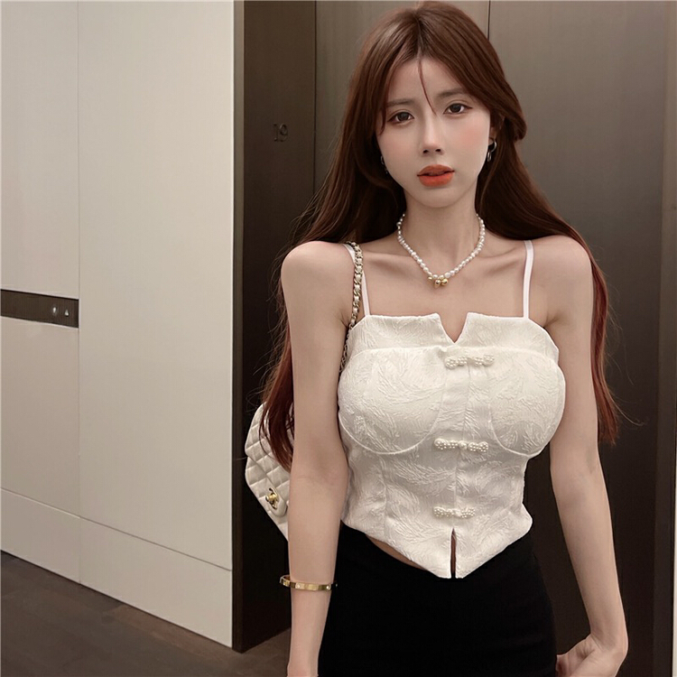 [x · h studio] hot girl pure sexy vest / suspender 08011# ozq