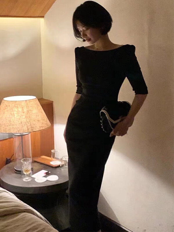 New in early summer! [S. small age] slim design temperament dress ys1-963# hjy