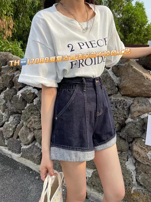 [T.H] Korean fashion Vintage denim shorts 17089# LSW