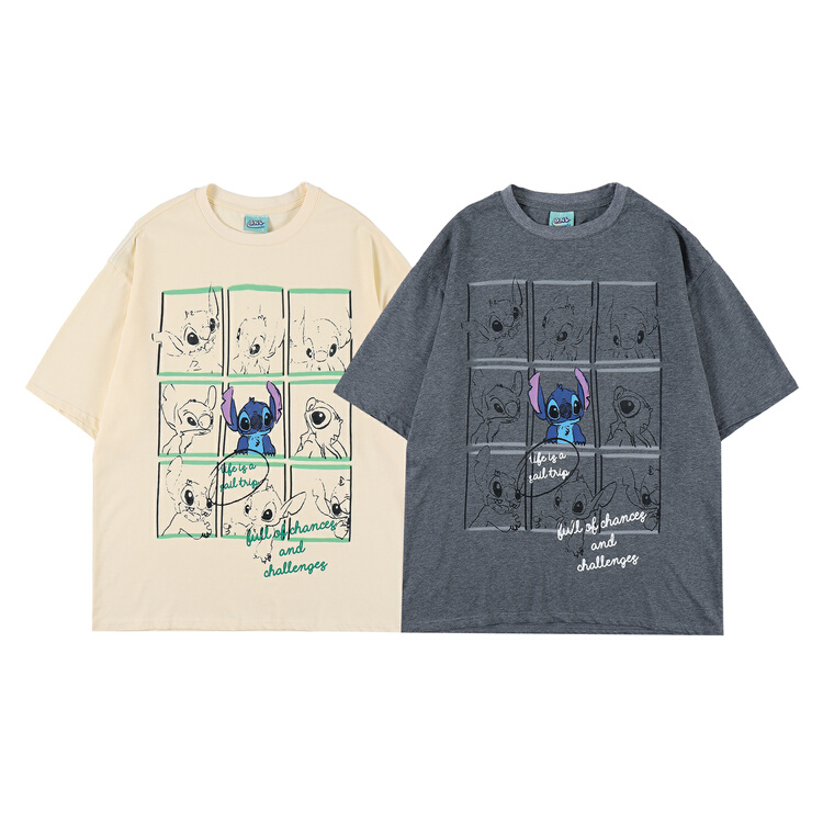 [BNL] men's and women's personalized cartoon printed short sleeve T-shirt 370# ZZL