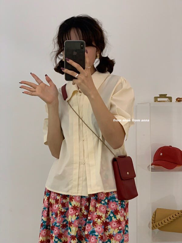 New in early summer! [from Anna] Korean Short Net shirt 6097# LSW