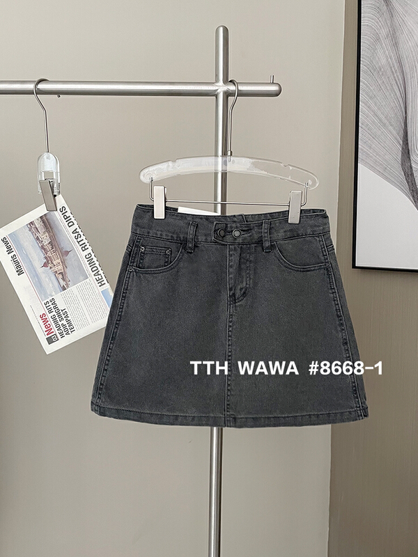 原價88.99! 【WAWA】韓版休閒百搭半身裙  8668-1#  OZQ