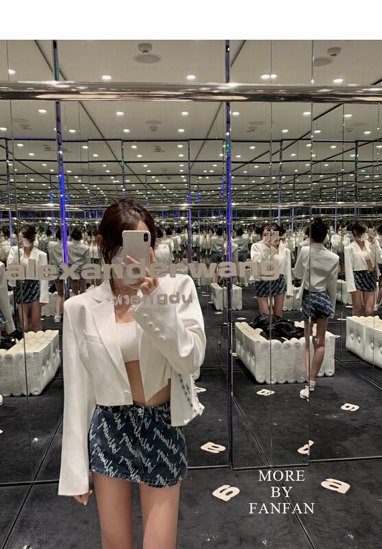 [x · h studio] letter Korean versatile skirt 526# ozq