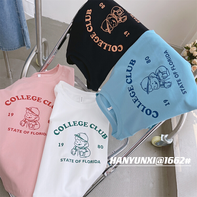 Pop pattern! [simple style] LS T-shirt