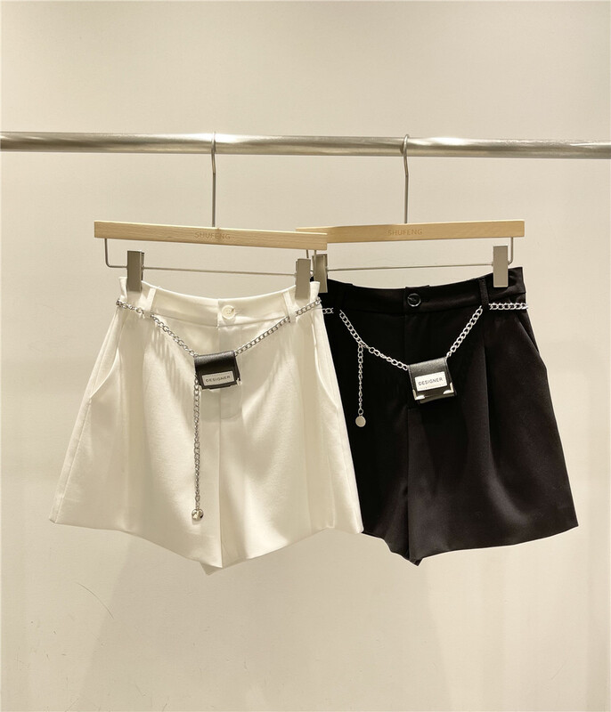 goods in stock! New year in early spring! [Shufeng] Korean fashion high waist leg length casual shorts (without belt) ys1-5575# LSL