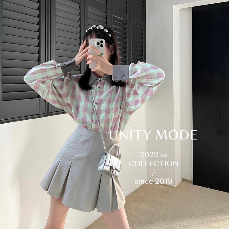 New year in early spring! [unit] Korean loose and versatile high waist skirt 6356# cqw