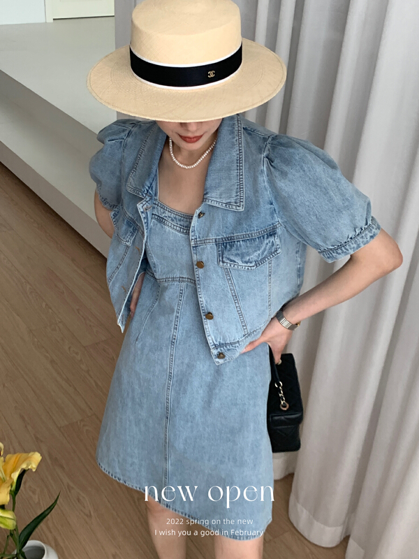 goods in stock! New in early summer! [new open] fashion slim Sling Dress hb22587# zxl