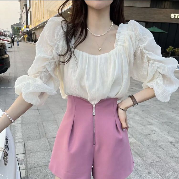 [I-D] Korean style versatile shirt ys8181# ll