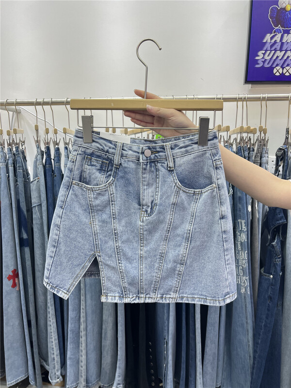 New in early summer! [TIMI] split fashion Vintage skirt and pants 6953# LSW