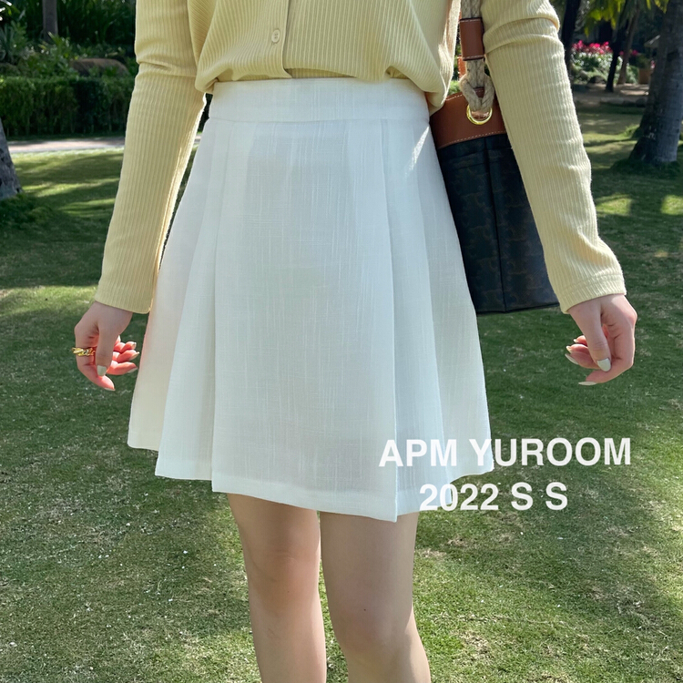 現貨!早春上新!【APM YUROOM 】韓版百搭高腰半身裙  A22907#  LSL