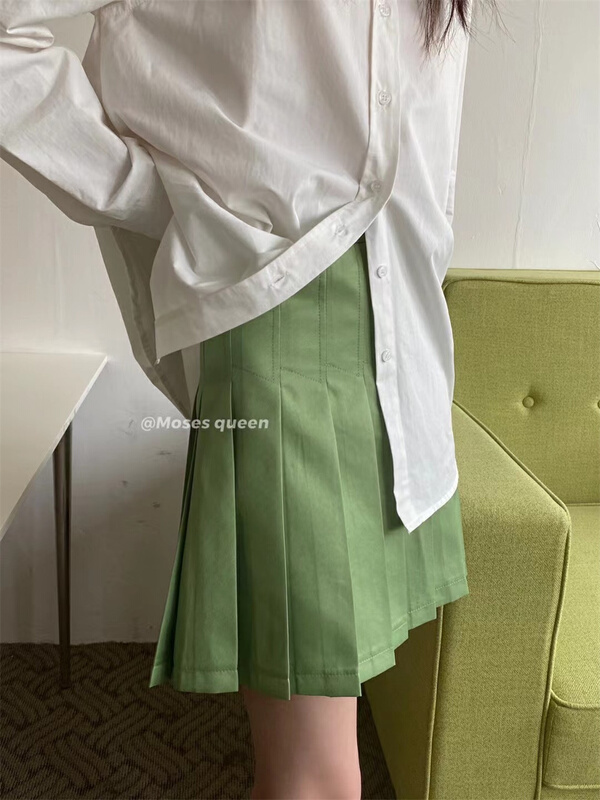 [moss queen] ladies slim pleated skirt pants (with lining inside) 50091# XYY