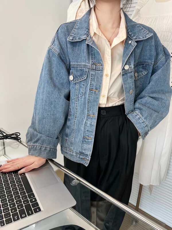 New year in early spring! [Colle] Korean short single breasted denim jacket (only for jacket) 203# lwy