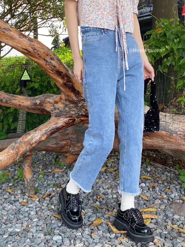 [Moses queen] Korean loose and versatile jeans 86002# XYY