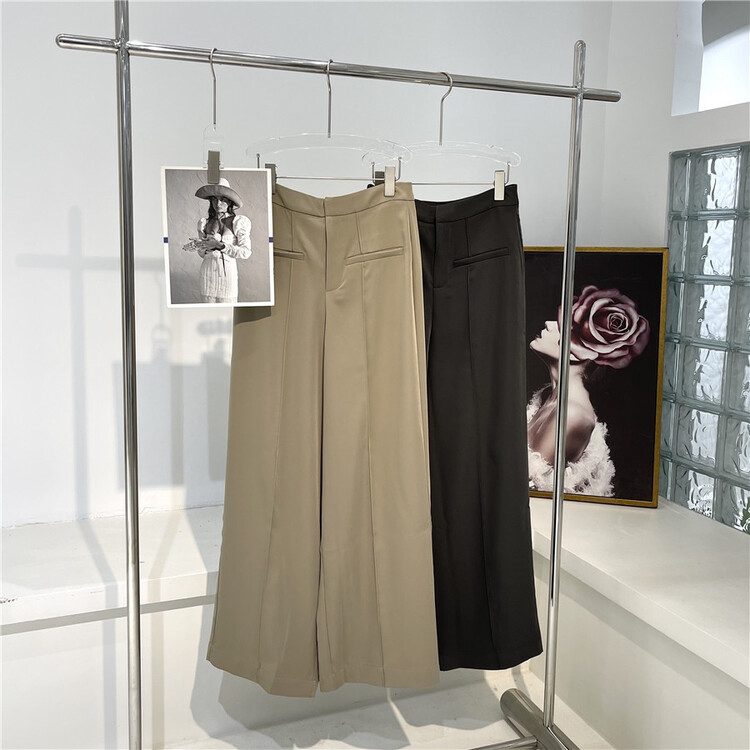 New year in early spring! [white] Korean simple wide leg trousers 10055# WPL