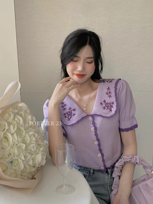 goods in stock! New year in early spring! [forever23] Korean sweet and gentle sweater q6997# hjy