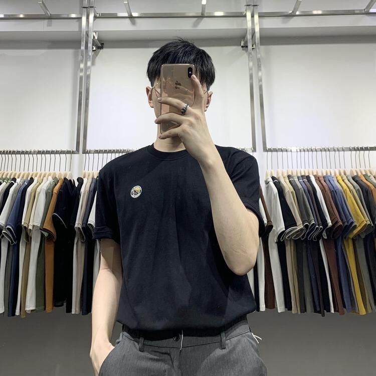 New year in early spring! [wild club] round neck versatile small label temperament short sleeve T-shirt b8314# ZZL