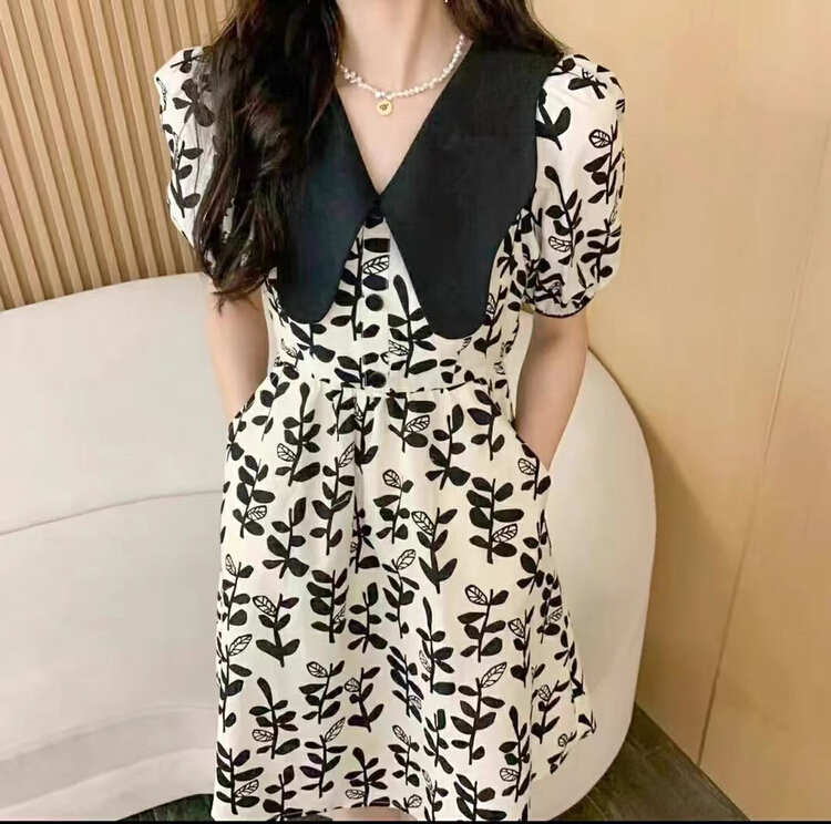 [Huaxi] sweet wind niche design baby collar dress 9080# PCZ