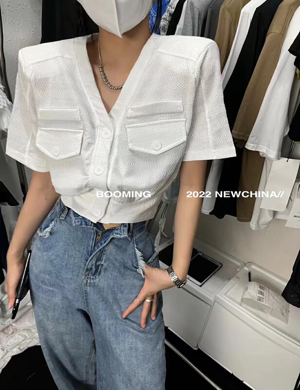 [booming] design style waistless shirt 2375# zxl
